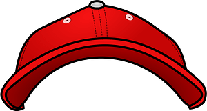 red Baseball Cap - Front View