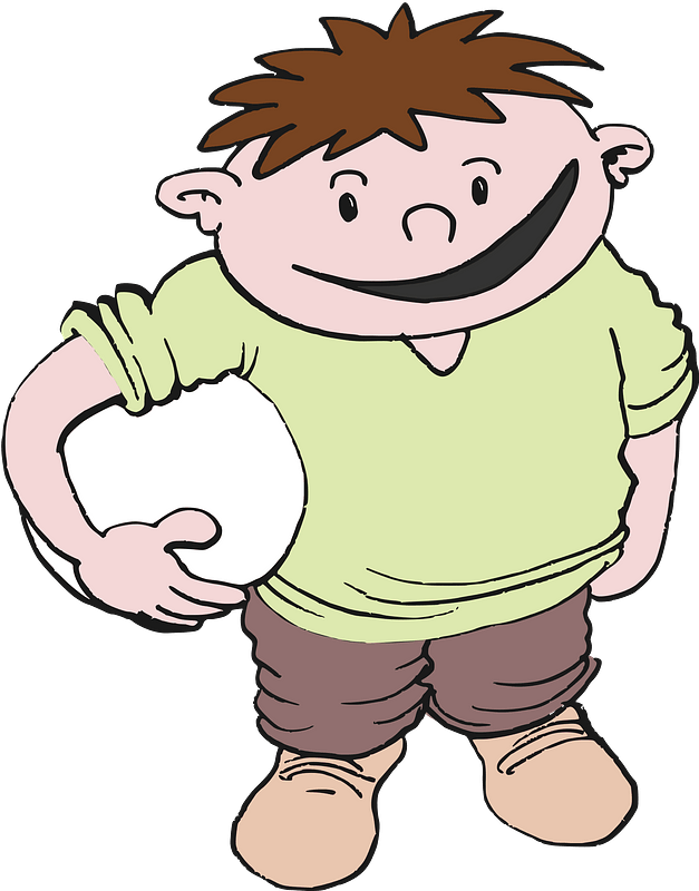 Young Boy with a sports ball