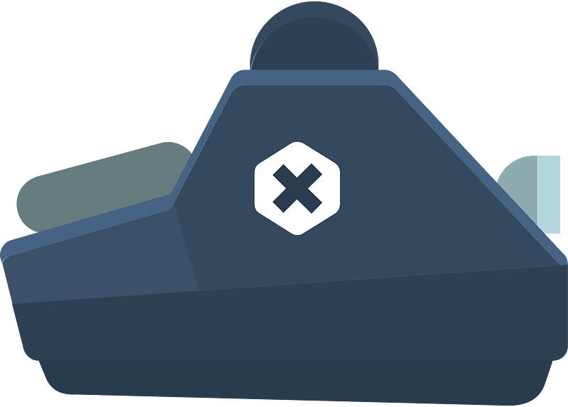 Blue tank body