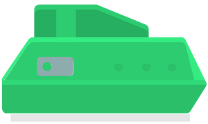Green tank body