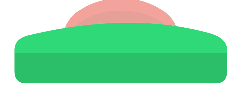 Green mine pink button