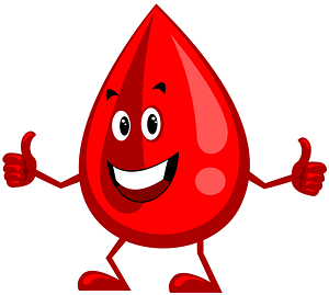 Smiling Thumbs Up Blood Droplet