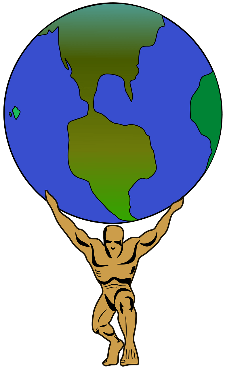 Atlas Holding Up the Earth