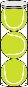 Tennis Balls in a Canister
