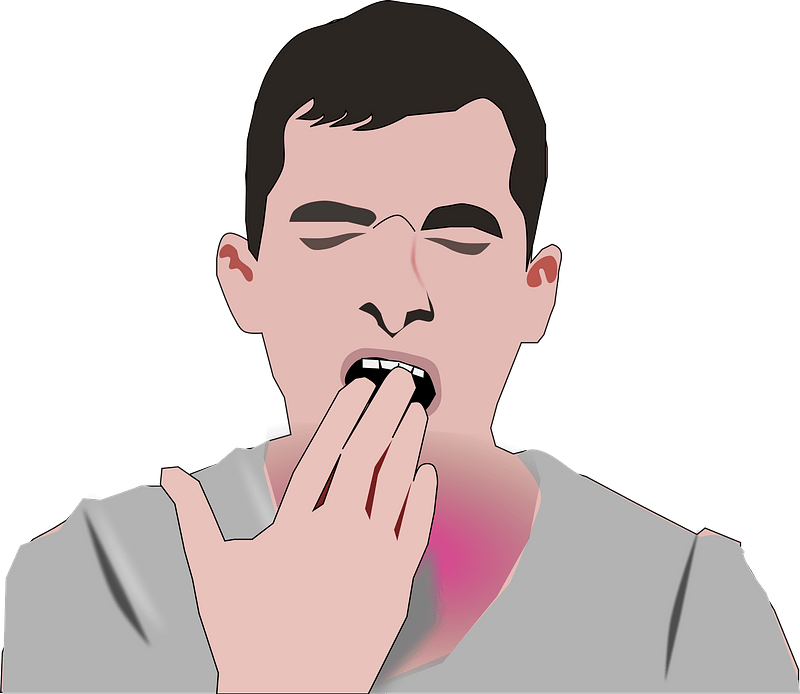 Man Yawning