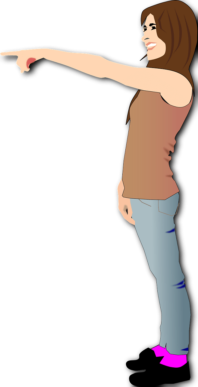 Woman Pointing