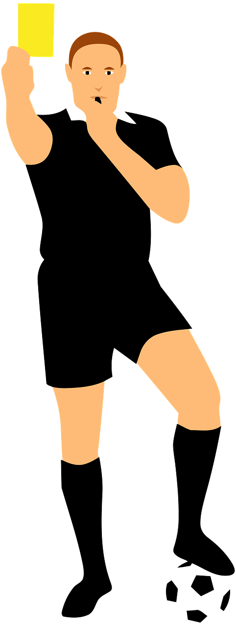 Soccer Referee - Yellow Flag