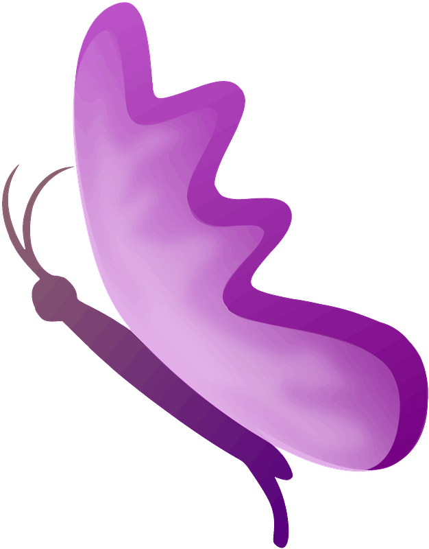 Pink Butterfly - Wings Closed