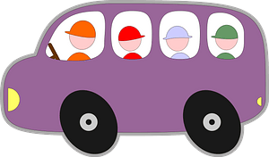 Purple Bubble Bus