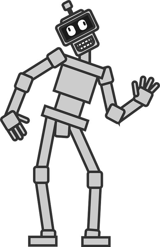 Robot - Gray Face and Body