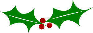 Holly berries and leaves