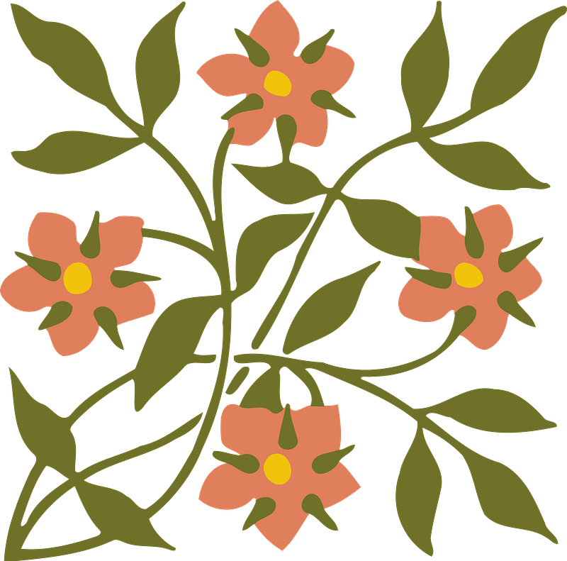 Orange Flower Design