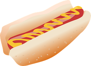 Hotdog in a Bun with Mustard