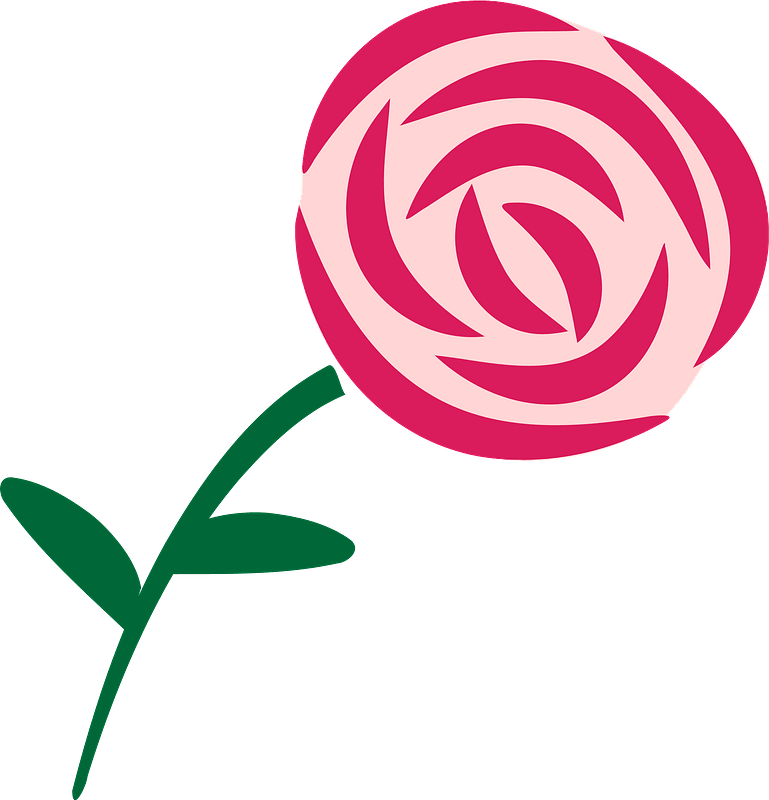 Pink Flower on the Stem