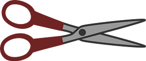 Brown Handled Scissors