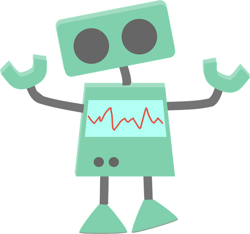 Clueless Green Robot