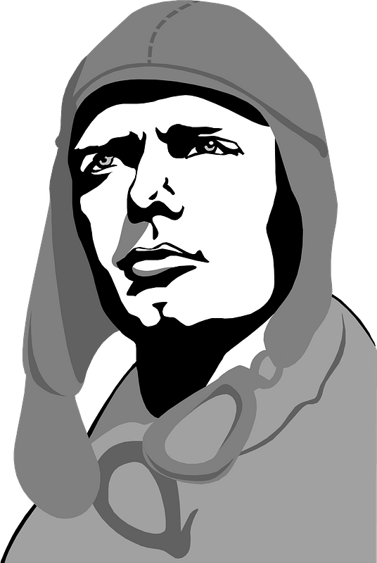 Charles Lindbergh - Black and White