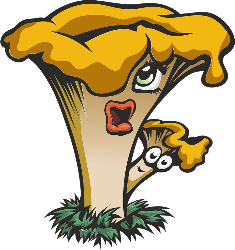 Mushrooms with Faces