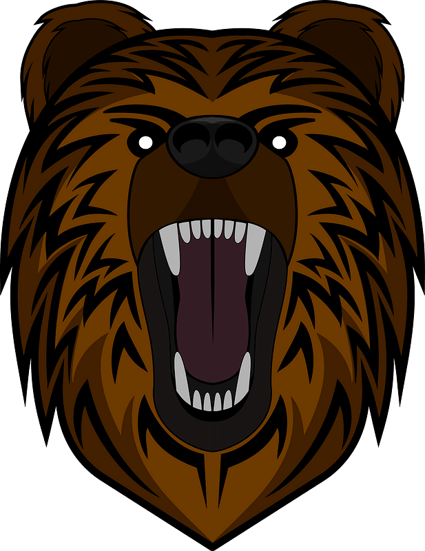 Bear Face with Bared Fangs