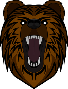 Bear Face with Bared Fangs