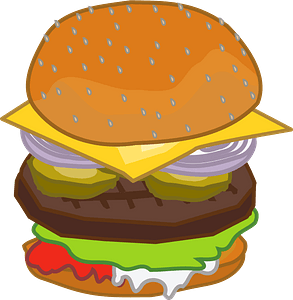 Cheeseburger with all the toppings