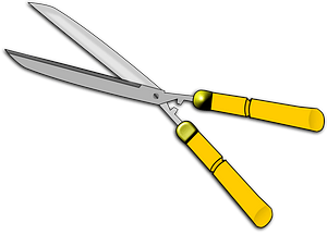 Yellow Handled Hedge Clippers