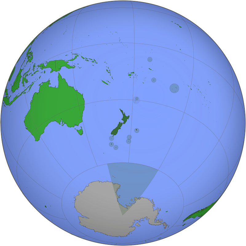 Globe facing Australia