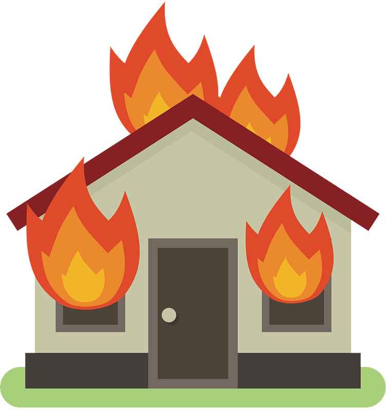 House on Fire - Free vector clipart images on creazilla.com