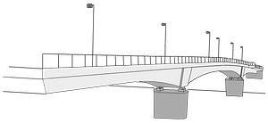 Traffic Bridge - Black and White