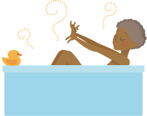 African Woman Bath