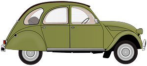 Olive Green Volkswagen Beetle