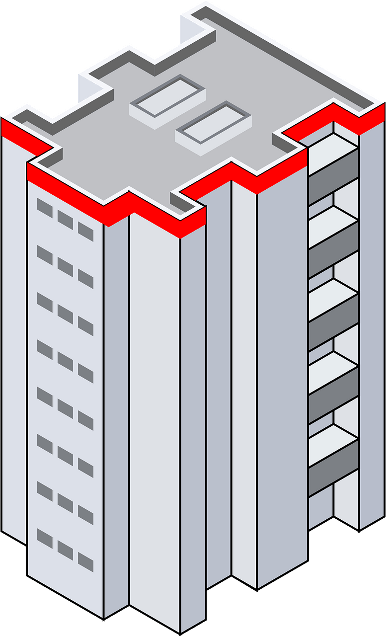 3 D Isometric Building