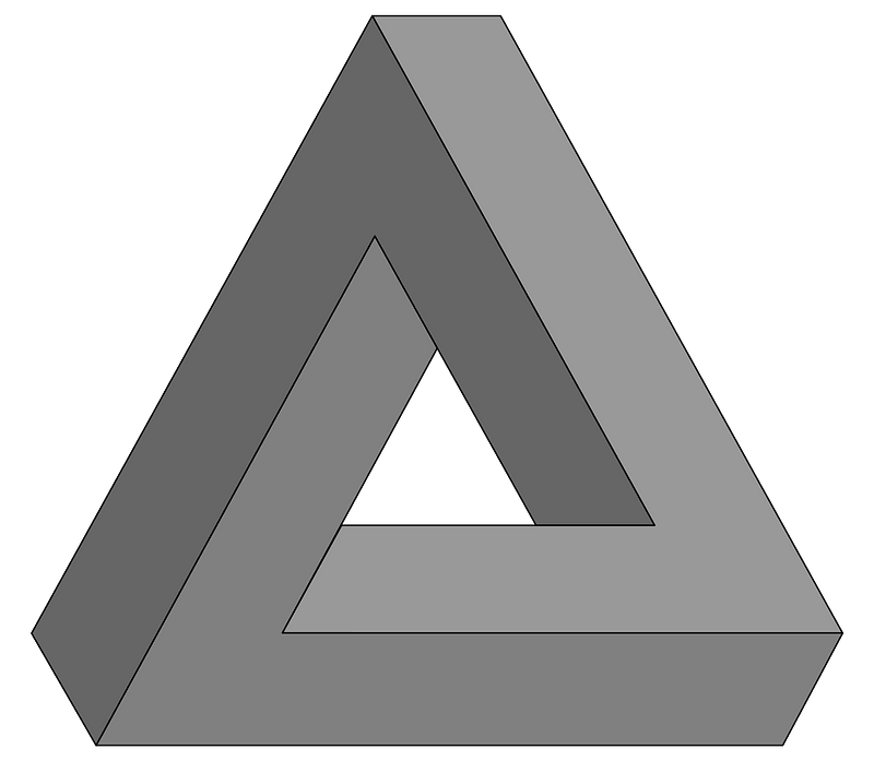 3 D Triangle Illusion