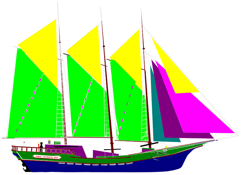 Colorful Sailboat