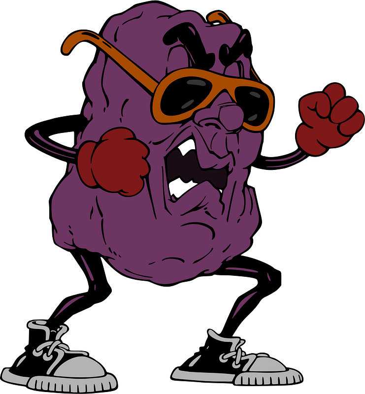 Angry California Raisin