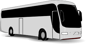 Tour Bus - Black and White