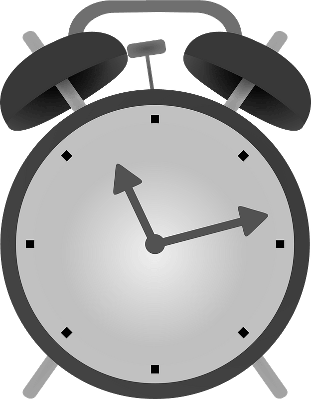 Alarm Clock - Black and White