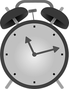 Alarm Clock - Black and White