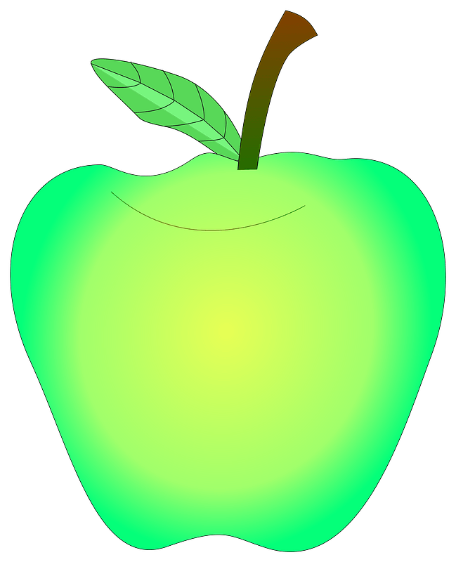 Glowing Green Apple