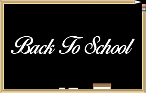 Back to School Chalkboard Message