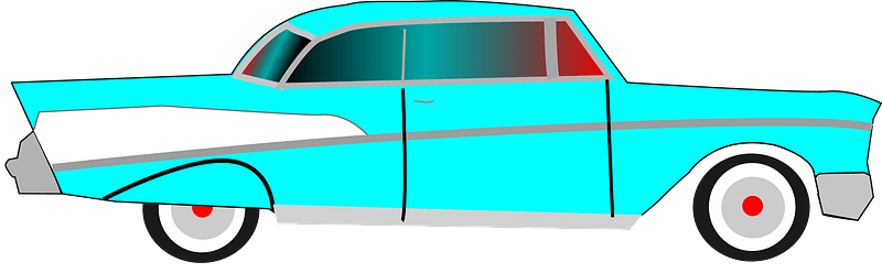 Light Blue Chevrolet Bel Air