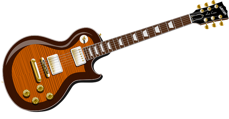 Gibson Guitar with Flame Top Finish