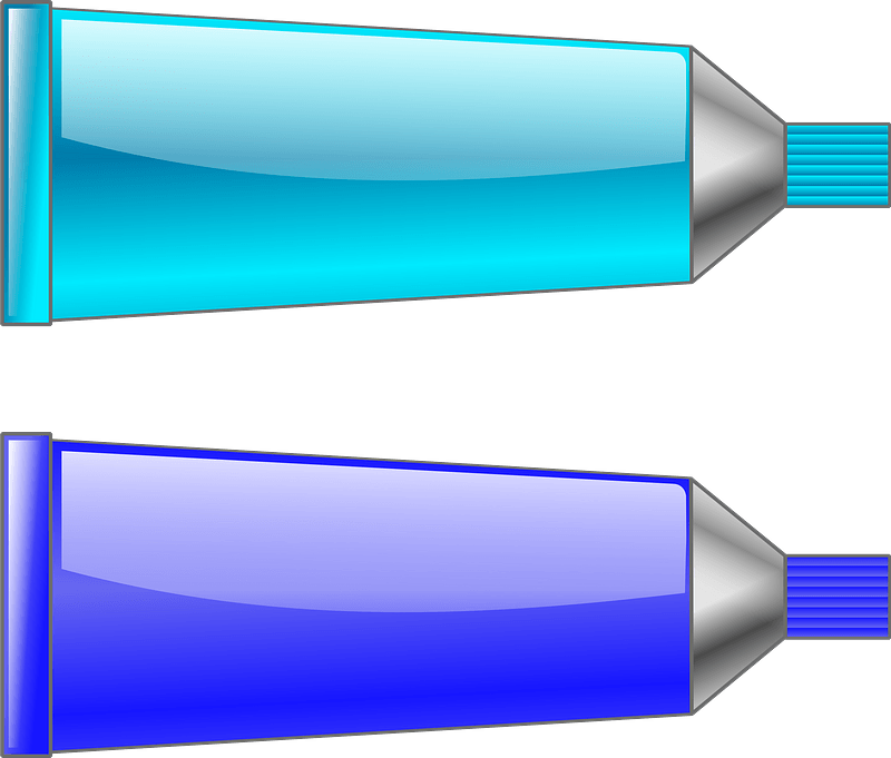 Color Tube - Cyan and Blue