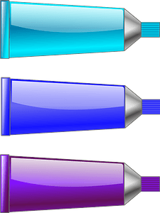Color Tube - Cyan, Blue, and Purple