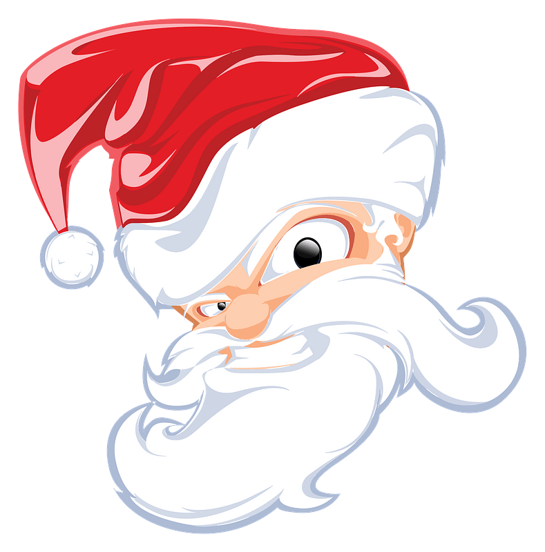 Comical Santa Claus Head