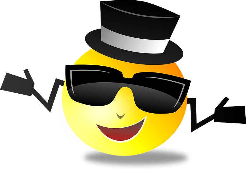 Cool Dapper Shruggy Smiley