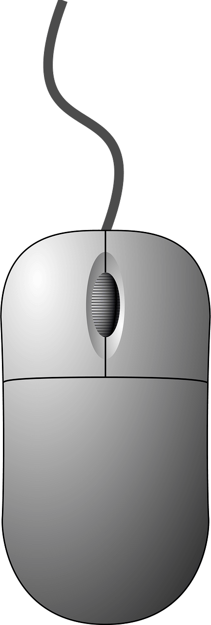 Crispy Computer Mouse Top down View
