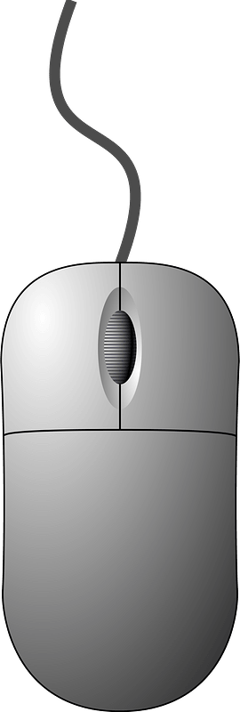 Crispy Computer Mouse Top down View