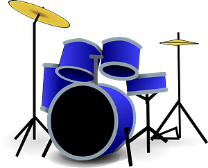 Blue Drum Set