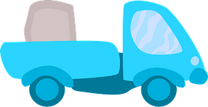 Blue truck